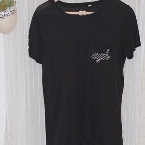 Modern Lux Black Embroidered Shirt